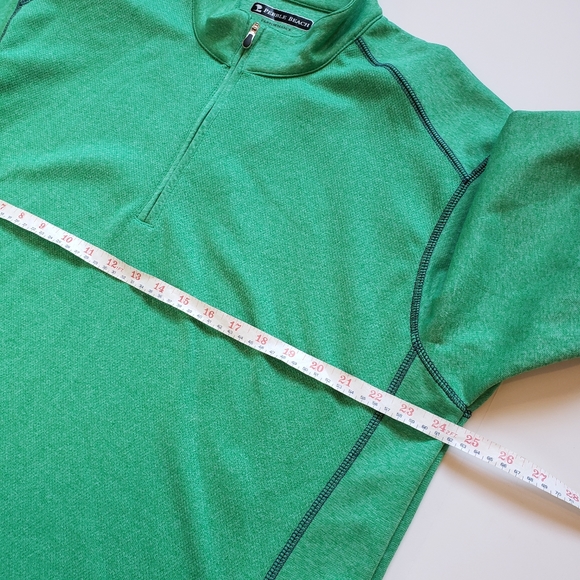 Pebble Beach Performance Sweater Large Green Half - Picture 6 of 7